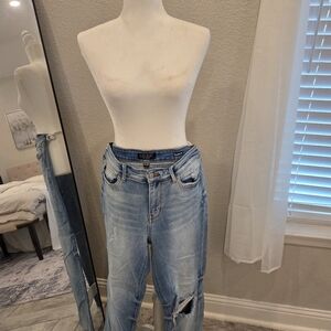 Light Blue Distressed Jeans